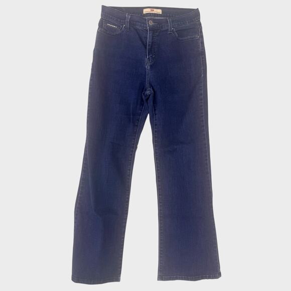Levi's Womens Size 12 Perfectly Slimming 512 Bootcut Blue Denim Jeans - Picture 1 of 8